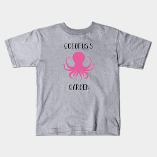 Octopuss Garden, black pink Kids T-Shirt